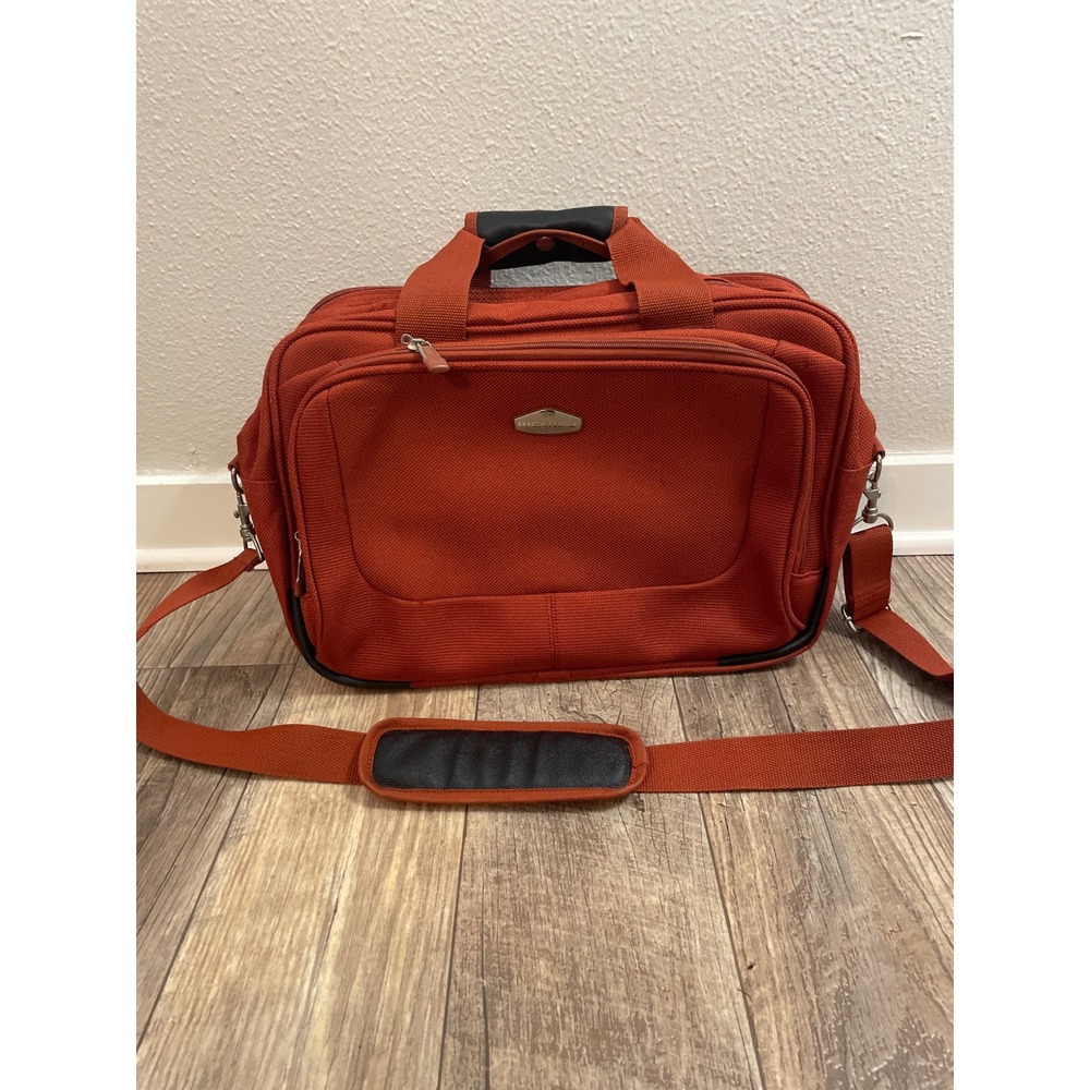 Ricardo Beverly Hills Orange Travel Bag Briefcase Carry On‎ Luggage